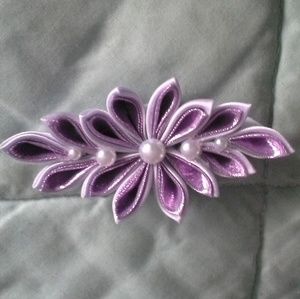 Satin hair accessories